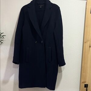 J. Crew Navy Wool Coat